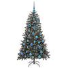 Vidaxl kunstkerstboom met 150 led groen 150 cm pvc en plastic en staal
