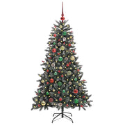 Vidaxl kunstkerstboom groen 150 cm pvc en plastic en staal - afbeelding 3