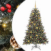Vidaxl kunstkerstboom met 300 led groen 180 cm pvc en plastic en staal