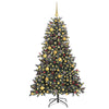 Vidaxl kunstkerstboom met 300 led groen 180 cm pvc en plastic en staal