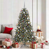 Vidaxl kunstkerstboom met 300 led groen 180 cm pvc en plastic en staal