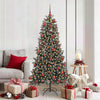 Vidaxl kunstkerstboom met 300 led groen 180 cm pvc en plastic en staal