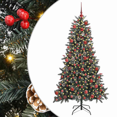 Vidaxl kunstkerstboom groen 180 cm pvc en plastic en staal