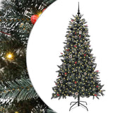 Vidaxl kunstkerstboom groen 180 cm pvc en plastic en staal - afbeelding 2