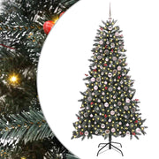 Vidaxl kunstkerstboom groen 180 cm pvc en plastic en staal - afbeelding 2