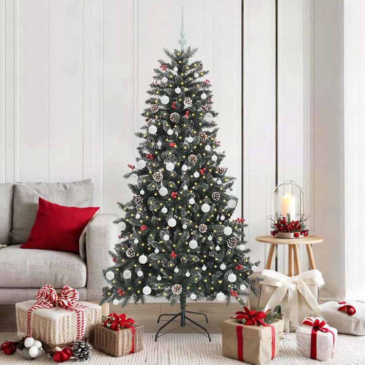 Vidaxl kunstkerstboom groen 180 cm pvc en plastic en staal