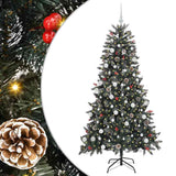 Vidaxl kunstkerstboom groen 180 cm pvc en plastic en staal - afbeelding 2