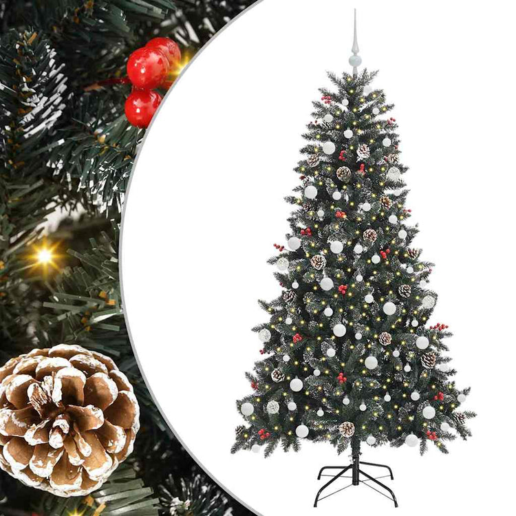 Vidaxl kunstkerstboom groen 180 cm pvc en plastic en staal