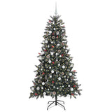 Vidaxl kunstkerstboom groen 180 cm pvc en plastic en staal - afbeelding 3