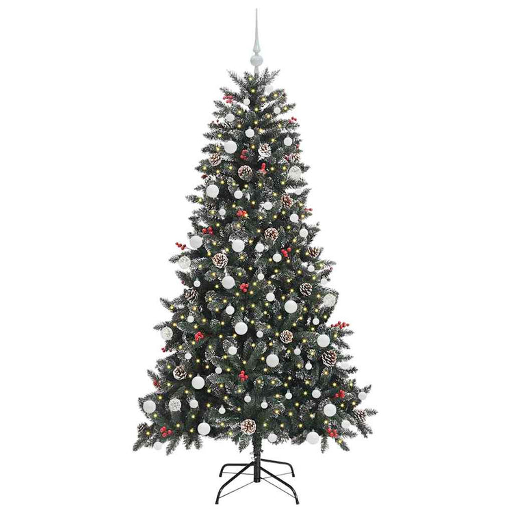 Vidaxl kunstkerstboom groen 180 cm pvc en plastic en staal