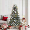 Vidaxl kunstkerstboom met 300 led groen 180 cm pvc en plastic en staal