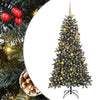 Vidaxl kunstkerstboom met 300 led groen 210 cm pvc en plastic en staal