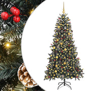 Vidaxl kunstkerstboom groen 210 cm pvc en plastic en staal - afbeelding 2