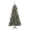 Vidaxl kunstkerstboom met 300 led groen 210 cm pvc en plastic en staal