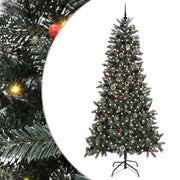 Vidaxl kunstkerstboom groen 240 cm pvc en plastic en staal - afbeelding 2