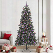 Vidaxl kunstkerstboom groen 240 cm pvc en plastic en staal - afbeelding 1