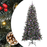 Vidaxl kunstkerstboom groen 240 cm pvc en plastic en staal - afbeelding 2