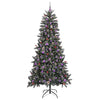 Vidaxl kunstkerstboom met 300 led groen 240 cm pvc en plastic en staal