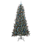Vidaxl kunstkerstboom groen 240 cm pvc en plastic en staal - afbeelding 3