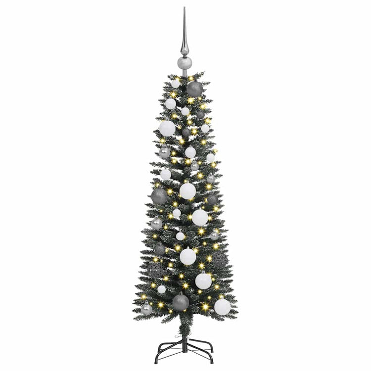 Vidaxl kunstkerstboom met 150 led groen 120 cm pvc en plastic en staal