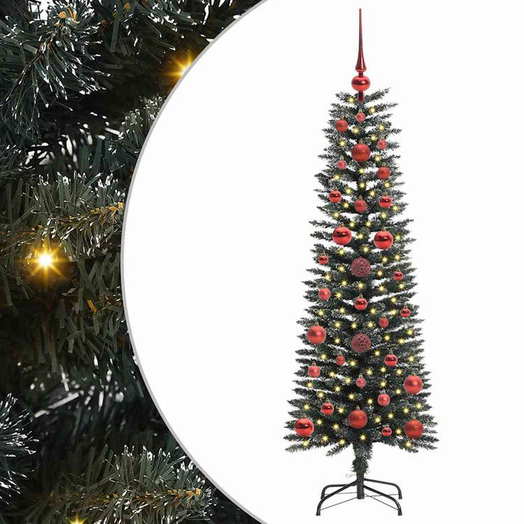 Vidaxl kunstkerstboom met 150 led groen 120 cm pvc en plastic en staal