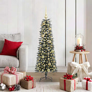 Vidaxl kunstkerstboom met 150 led groen 120 cm pvc en plastic en staal - afbeelding 1