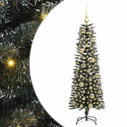 Vidaxl kunstkerstboom met 150 led groen 120 cm pvc en plastic en staal - afbeelding 2