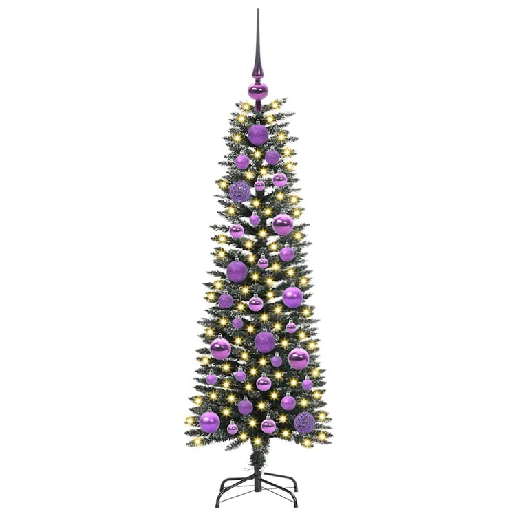 Vidaxl kunstkerstboom met 150 led groen 120 cm pvc en plastic en staal