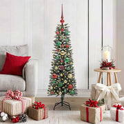 Vidaxl kunstkerstboom groen 120 cm pvc en plastic en staal - afbeelding 1
