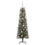 Vidaxl kunstkerstboom met 150 led groen 150 cm pvc en plastic en staal - afbeelding 3