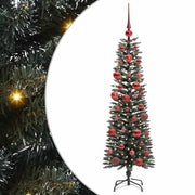 Vidaxl kunstkerstboom met 150 led groen 150 cm pvc en plastic en staal - afbeelding 2