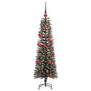 Vidaxl kunstkerstboom met 150 led groen 150 cm pvc en plastic en staal - afbeelding 3