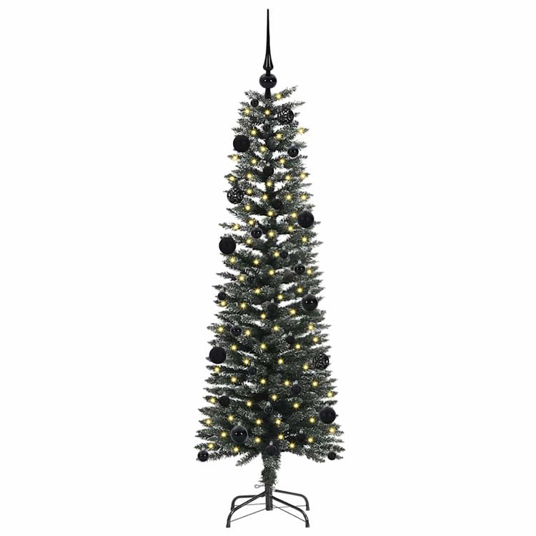 Vidaxl kunstkerstboom met 150 led groen 150 cm pvc en plastic en staal