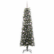Vidaxl kunstkerstboom met 150 led groen 150 cm pvc en plastic en staal - afbeelding 2