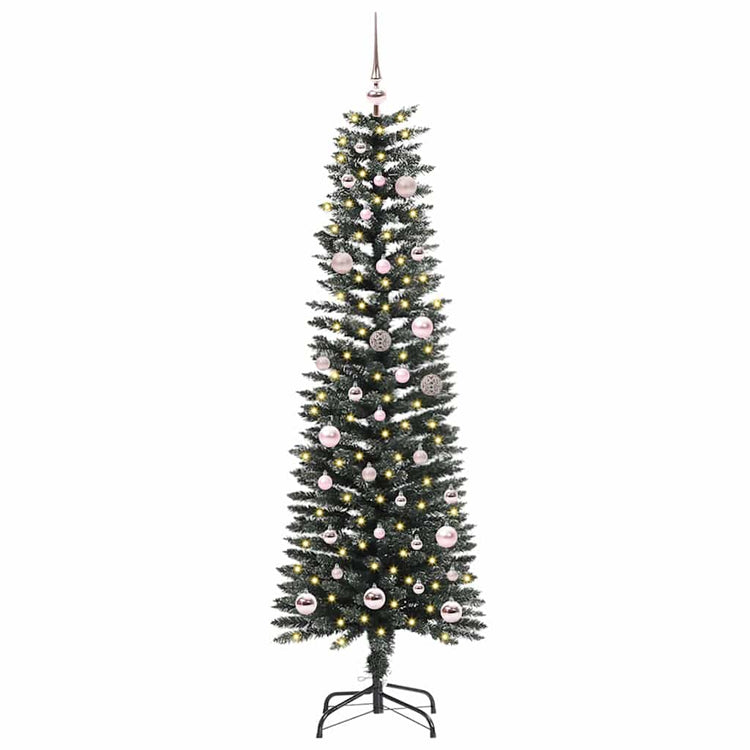 Vidaxl kunstkerstboom met 150 led groen 150 cm pvc en plastic en staal