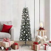 Vidaxl kunstkerstboom met 150 led groen 150 cm pvc en plastic en staal - afbeelding 1