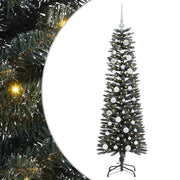Vidaxl kunstkerstboom met 150 led groen 150 cm pvc en plastic en staal - afbeelding 2