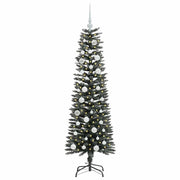 Vidaxl kunstkerstboom met 150 led groen 150 cm pvc en plastic en staal - afbeelding 3