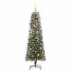 Vidaxl kunstkerstboom met 150 led groen 150 cm pvc en plastic en staal