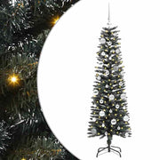 Vidaxl kunstkerstboom met 150 led groen 150 cm pvc en plastic en staal - afbeelding 2