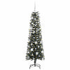Vidaxl kunstkerstboom met 150 led groen 150 cm pvc en plastic en staal