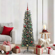 Vidaxl kunstkerstboom met 150 led groen 150 cm pvc en plastic en staal - afbeelding 1