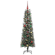 Vidaxl kunstkerstboom met 150 led groen 150 cm pvc en plastic en staal - afbeelding 3