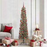 Vidaxl kunstkerstboom met 300 led groen 180 cm pvc en plastic en staal - afbeelding 1
