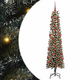Vidaxl kunstkerstboom met 300 led groen 180 cm pvc en plastic en staal - afbeelding 2
