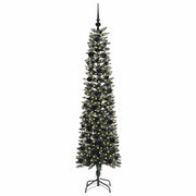Vidaxl kunstkerstboom met 300 led groen 180 cm pvc en plastic en staal - afbeelding 3