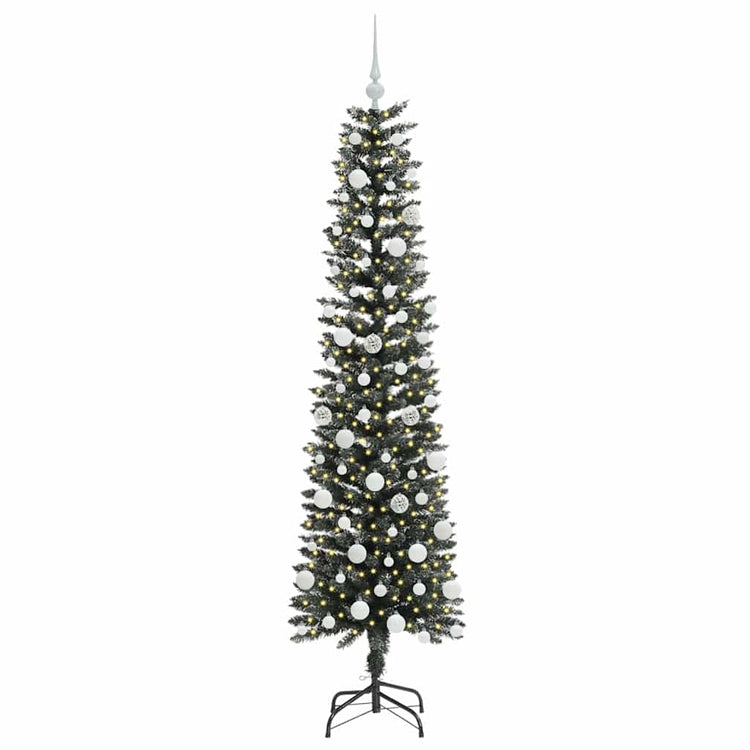 Vidaxl kunstkerstboom met 300 led groen 180 cm pvc en plastic en staal