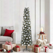 Vidaxl kunstkerstboom met 300 led groen 180 cm pvc en plastic en staal - afbeelding 1