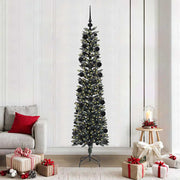 Vidaxl kunstkerstboom met 300 led groen 210 cm pvc en plastic en staal - afbeelding 1