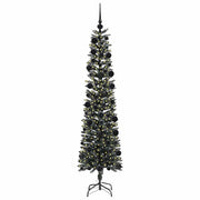 Vidaxl kunstkerstboom met 300 led groen 210 cm pvc en plastic en staal - afbeelding 3